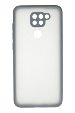 Xiaomi Redmi Note 9 Kılıf Montreal Silikon Kapak - Gri-(5796)