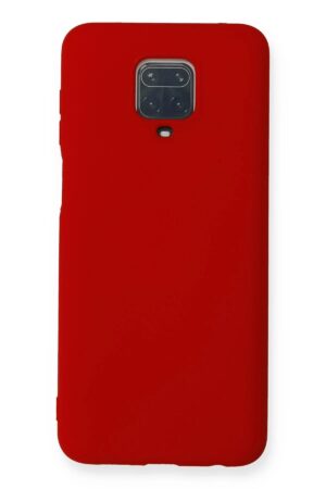Xiaomi Redmi Note 9 Pro Kılıf Nano içi Kadife Silikon - Kırmızı-(5796)