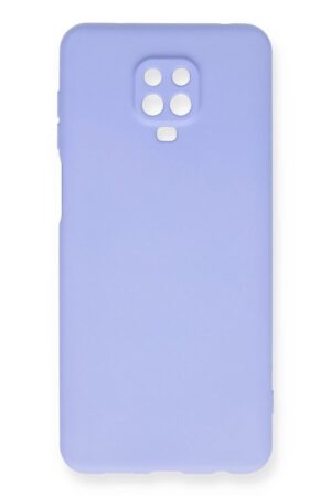 Xiaomi Redmi Note 9 Pro Kılıf Nano içi Kadife Silikon - Lila-(5796)