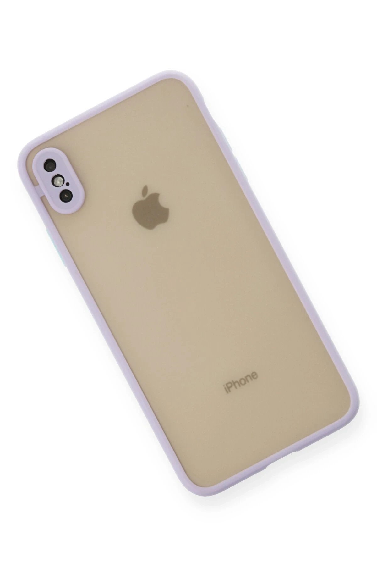 iPhone X Kılıf Montreal Silikon Kapak - Mor-(5796) - Görsel 3