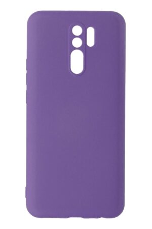 Xiaomi Redmi 9 Kılıf Nano içi Kadife Silikon - Mor-(5796)