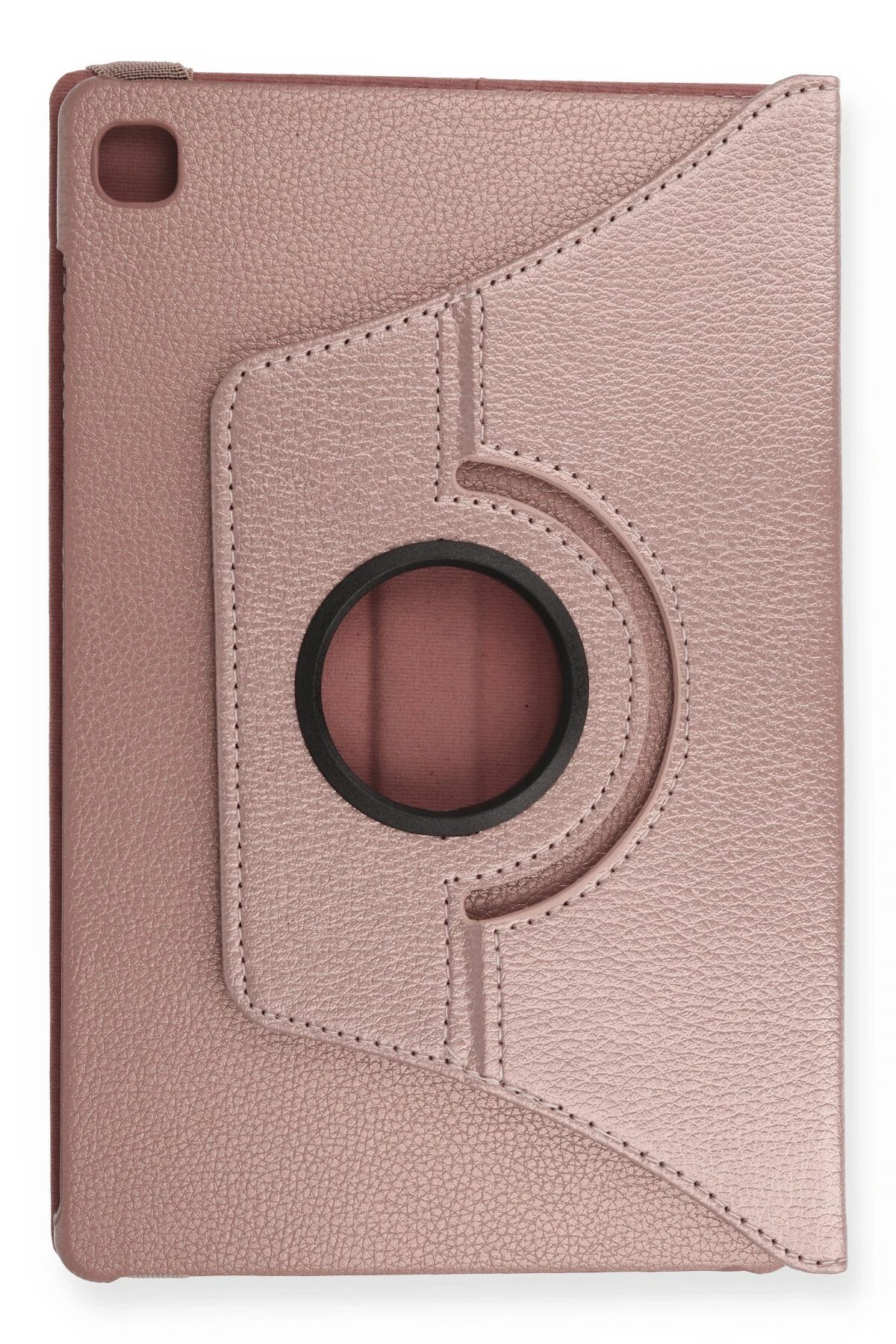 Samsung Galaxy Tab A7 10.4 Kılıf 360 Tablet Deri Kılıf - Rose Gold-(5796) - Görsel 2