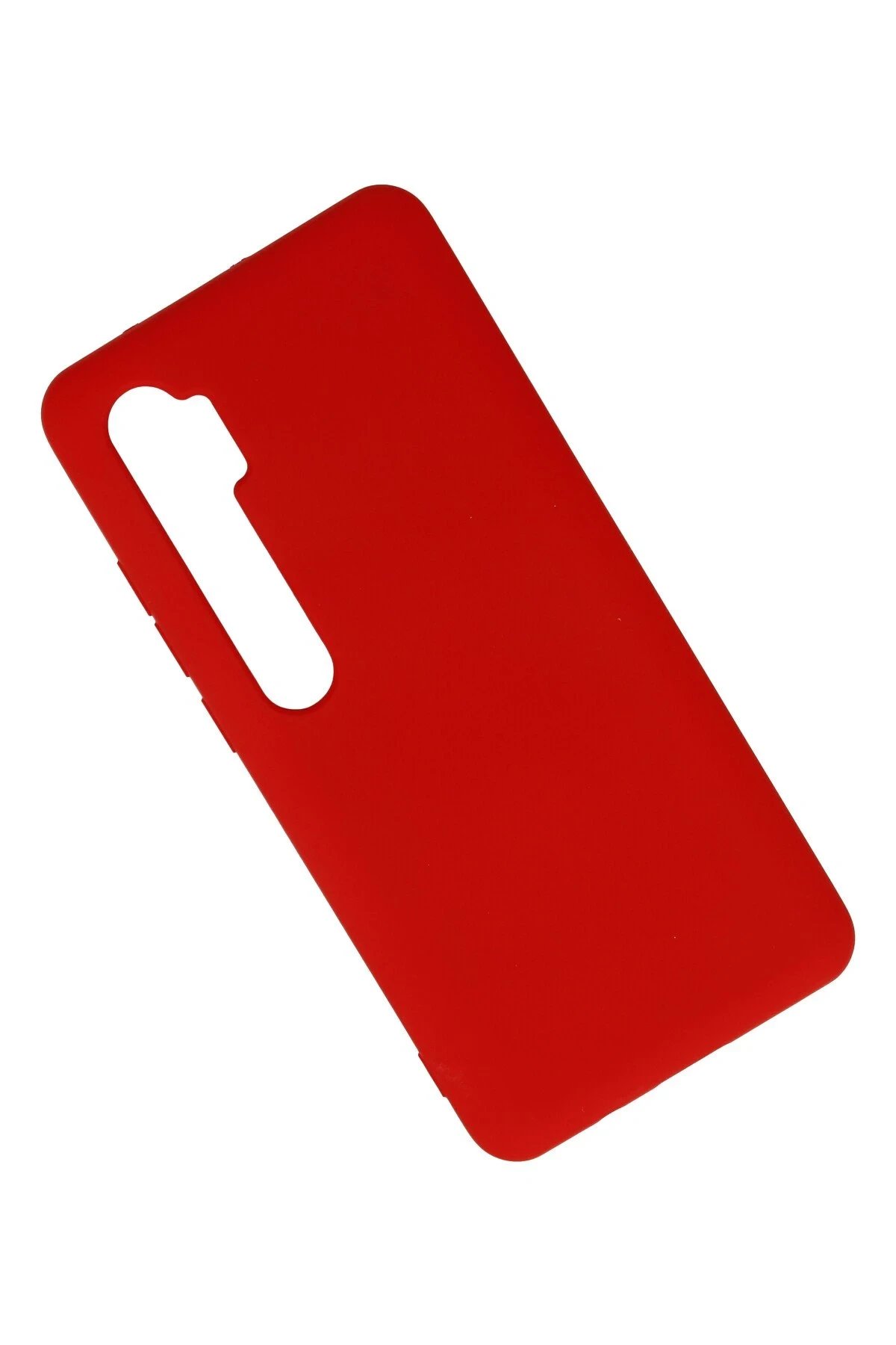 Xiaomi Mi Note 10 Lite Kılıf Nano içi Kadife Silikon - Kırmızı-(5796) - Görsel 2