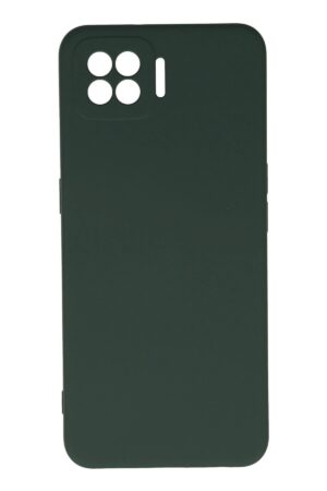 Oppo A73 Kılıf Nano içi Kadife Silikon - Koyu Yeşil-(5796)
