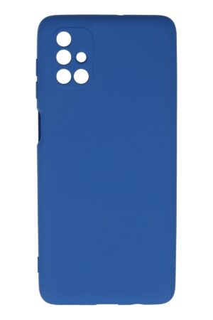 Samsung Galaxy M51 Kılıf Nano içi Kadife Silikon - Mavi-(5796)