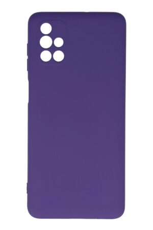 Samsung Galaxy M51 Kılıf Nano içi Kadife Silikon - Mor-(5796)
