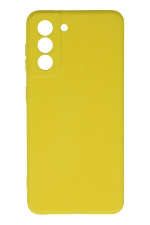 Samsung Galaxy S21 Kılıf Nano içi Kadife Silikon - Sarı-(5796)