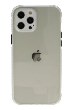 iPhone 12 Pro Kılıf Miami Şeffaf Silikon - Şeffaf-(5796)