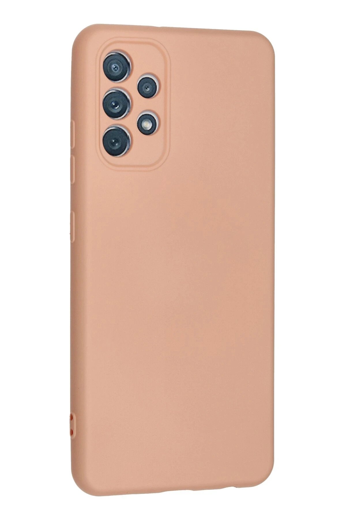 Samsung Galaxy A32 Kılıf Nano içi Kadife Silikon - Pudra-(5796) - Görsel 3