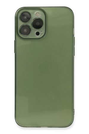 iPhone 13 Pro Max Kılıf Fly Lens Silikon - Yeşil-(5796)