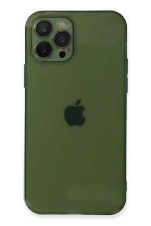 iPhone 12 Pro Kılıf Fly Lens Silikon - Yeşil-(5796)