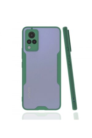 Vivo V21 Kılıf Platin Silikon - Yeşil-(5796)