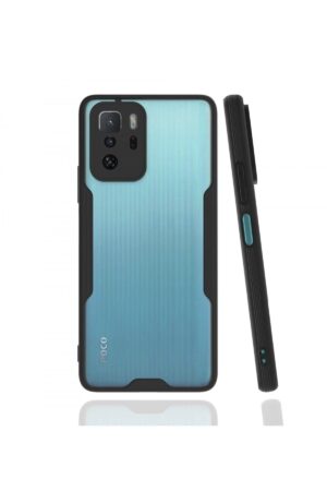 Xiaomi Poco X3 GT Kılıf Platin Silikon - Siyah-(5796)