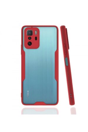 Xiaomi Poco X3 GT Kılıf Platin Silikon - Kırmızı-(5796)