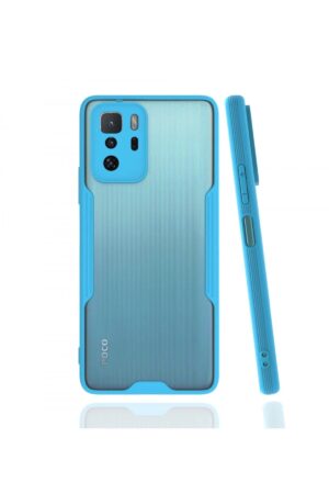 Xiaomi Poco X3 GT Kılıf Platin Silikon - Mavi-(5796)