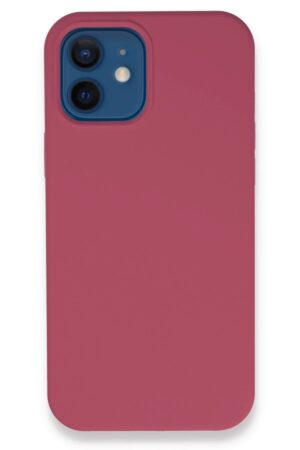 iPhone 12 Kılıf Lansman Legant Silikon - Fuşya-(5796)