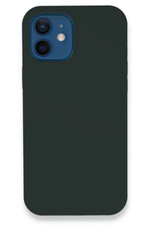 iPhone 12 Kılıf Lansman Legant Silikon - Koyu Yeşil-(5796)