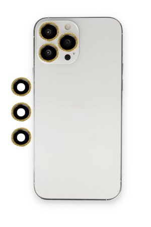iPhone 12 Pro Shine Kamera Lens - Gold-(5796)