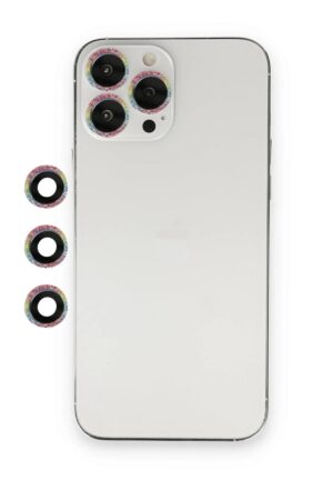 iPhone 12 Pro Max Shine Kamera Lens - Rainbow-(5796)
