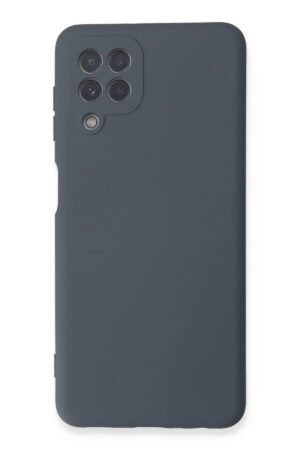 Samsung Galaxy A22 Kılıf Nano içi Kadife Silikon - Gri-(5796)