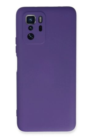 Xiaomi Poco X3 GT Kılıf Nano içi Kadife Silikon - Mor-(5796)