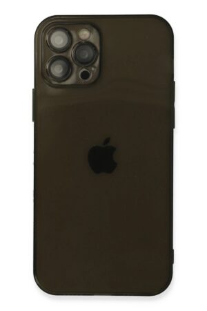 iPhone 12 Pro Max Kılıf Fly Lens Silikon - Siyah-(5796)