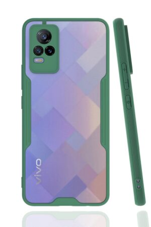 Vivo V21e Kılıf Platin Silikon - Yeşil-(5796)