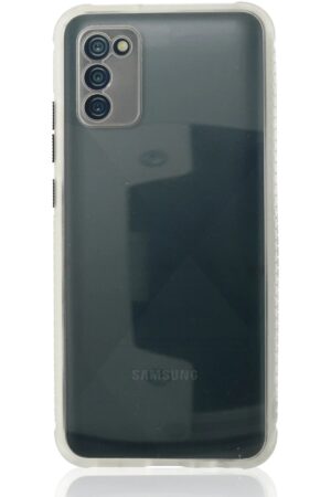 Samsung Galaxy A02S Kılıf Miami Şeffaf Silikon - Şeffaf-(5796)