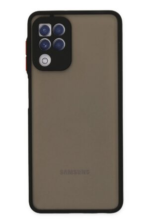Samsung Galaxy A22 Kılıf Montreal Silikon Kapak - Siyah-(5796)