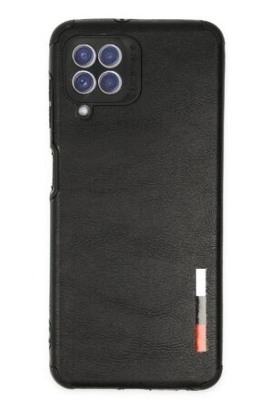 Samsung Galaxy A22 Kılıf Loop Deri Silikon - Siyah-(5796)