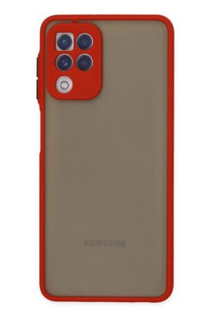 Samsung Galaxy A22 Kılıf Montreal Silikon Kapak - Kırmızı-(5796)