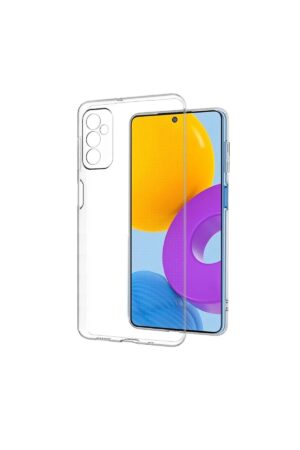 Samsung Galaxy M52 5G Kılıf Deluxe 2mm Şeffaf Silikon - Şeffaf-(5796)