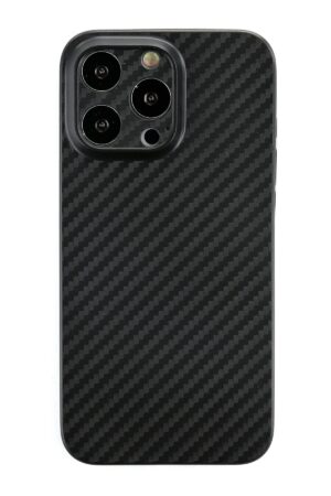 iPhone 13 Pro Kılıf Karbon PP Silikon - Siyah-(5796)