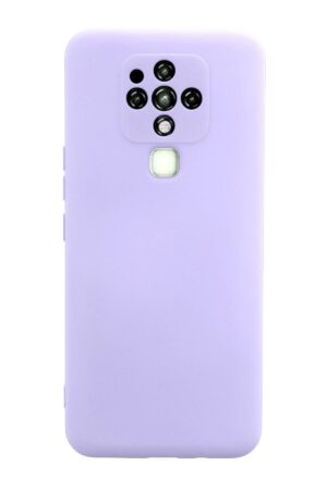 Tecno Camon 16 Kılıf Nano içi Kadife Silikon - Lila-(5796)