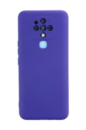 Tecno Camon 16 Kılıf Nano içi Kadife Silikon - Mor-(5796)