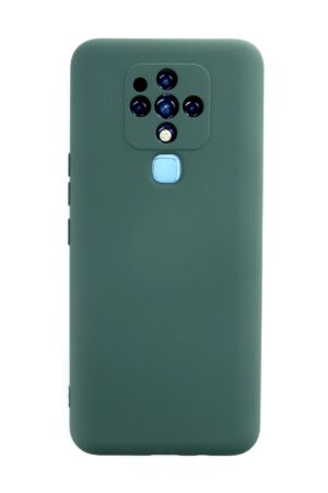 Tecno Camon 16 Kılıf Nano içi Kadife Silikon - Koyu Yeşil-(5796)