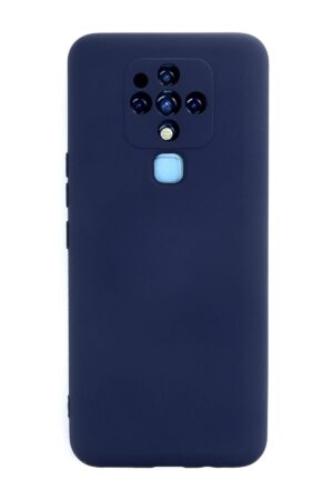 Tecno Camon 16 Kılıf Nano içi Kadife Silikon - Lacivert-(5796)