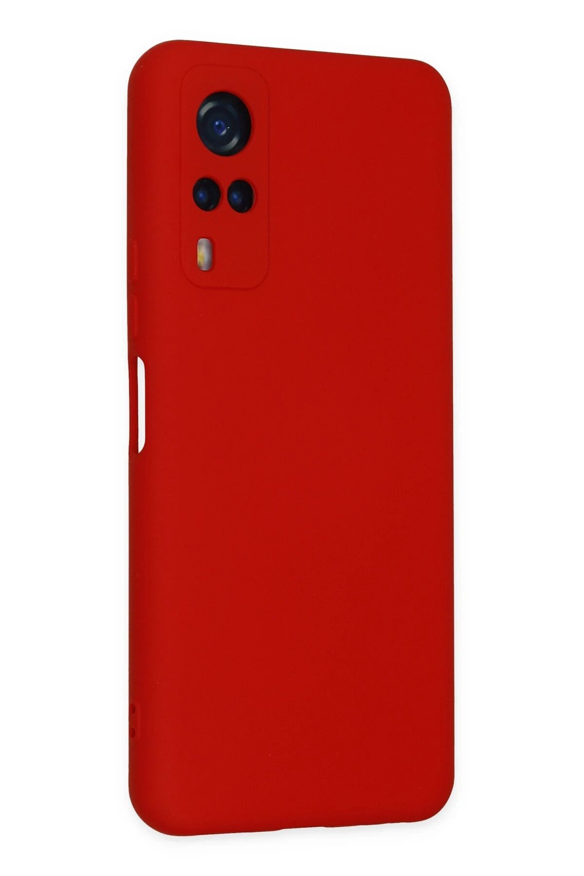 Vivo Y53S Kılıf Nano içi Kadife Silikon - Kırmızı-(5796) - Görsel 2