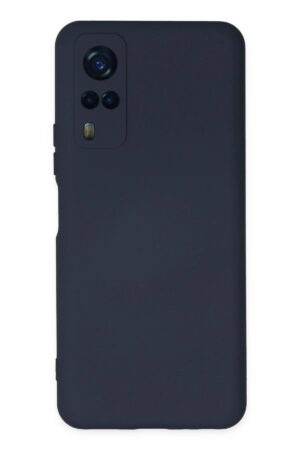 Vivo Y53S Kılıf Nano içi Kadife Silikon - Lacivert-(5796)