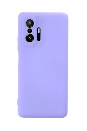 Xiaomi Mi 11T Pro Kılıf Nano içi Kadife Silikon - Lila-(5796)