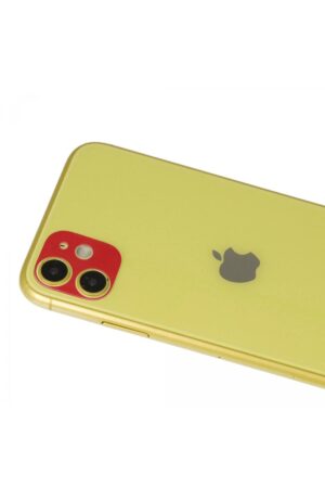 iPhone 11 Rainbow Kamera Lens Koruma Cam - Kırmızı-(5796)
