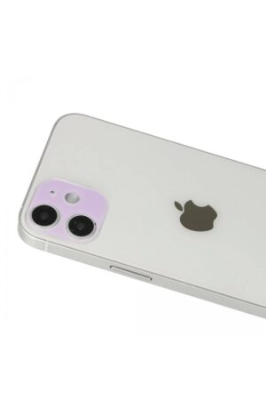 iPhone 12 Rainbow Kamera Lens Koruma Cam - Mor-(5796)