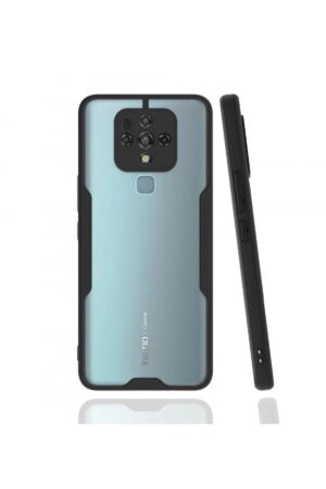 Tecno Camon 16 Kılıf Platin Silikon - Siyah-(5796)