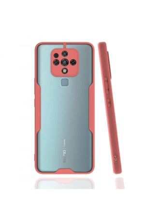 Tecno Camon 16 Kılıf Platin Silikon - Pembe-(5796)