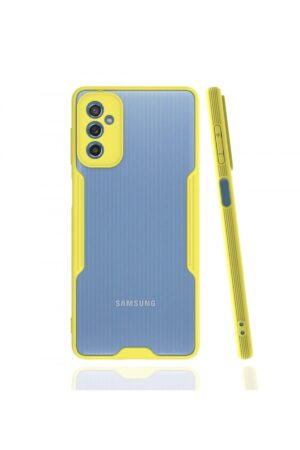 Samsung Galaxy M52 5G Kılıf Platin Silikon - Sarı-(5796)