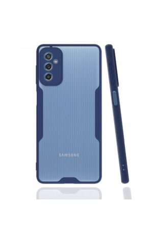 Samsung Galaxy M52 5G Kılıf Platin Silikon - Lacivert-(5796)