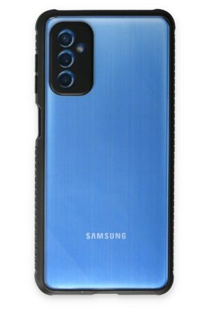 Samsung Galaxy M52 5G Kılıf Miami Şeffaf Silikon - Siyah-(5796)