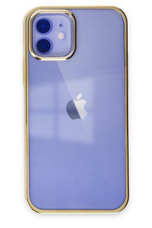 iPhone 12 Kılıf Element Silikon - Gold-(5796)