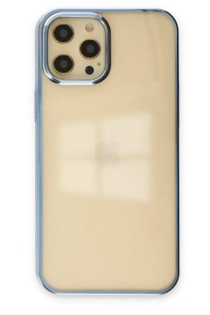 iPhone 12 Pro Max Kılıf Element Silikon - Mavi-(5796)