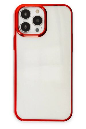 iPhone 13 Pro Kılıf Element Silikon - Kırmızı-(5796)
